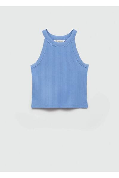 MANGO Kids Halter yaka bluz