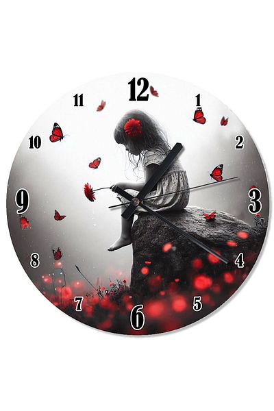 ekart Leaf Cast Women's Retro Wall Clock