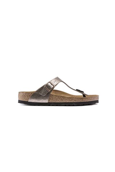Birkenstock Gizeh Bf Damen-Hausschuhe in Metallic-Optik