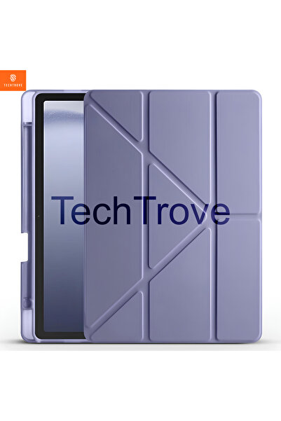 TechTrove Samsung Galaxy Tab A9 Kılıf Kalem Bölmeli Stand Olabilen Standlı Ta...