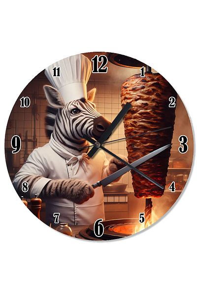 karizmart Zebra Rotary Master Flowing Wall Clock