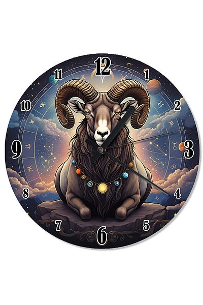 ekart Horned Strong Ram Shaped Wall Clock