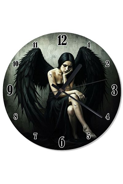 ekart Dark Angel Women's Decorative Wall Clock