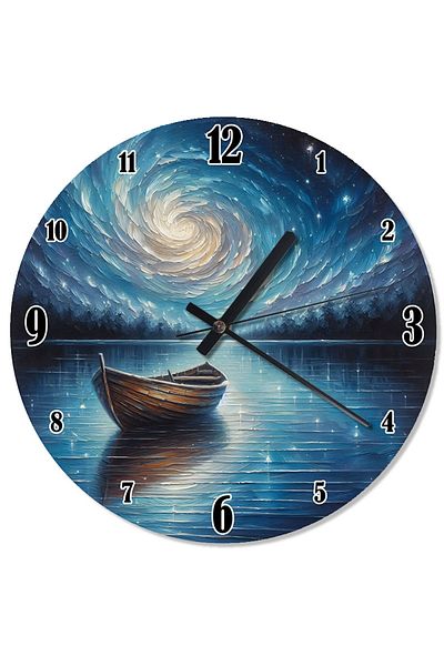 karizmart Starry Night and Sandal Shaped Wall Clock