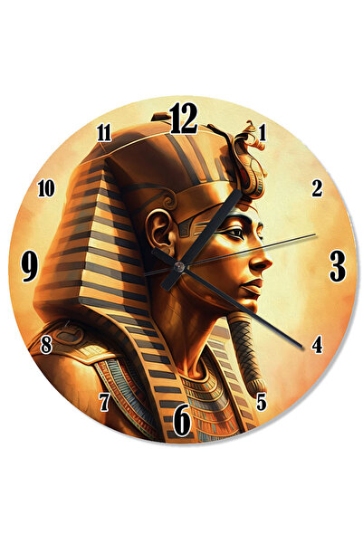 ekart ساعة حائط تناظرية ذات نظرة قوية للفرعون