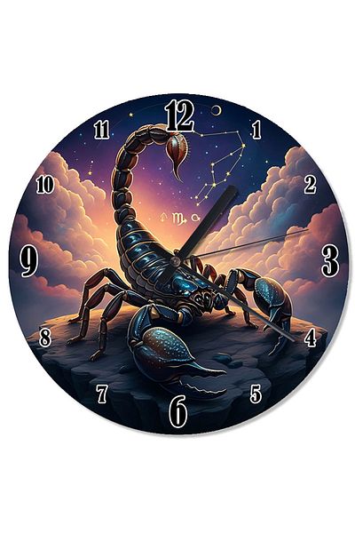 ekart Scorpion and Color Explosion Silent Wall Clock