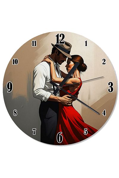 ekart The Passion of Tango Dance Shaped Wall Clock