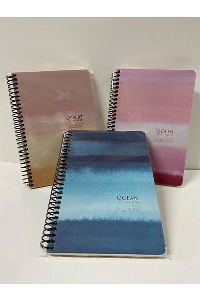 Gıpta Notebook Paper Notes 120 Sheets Lined Hard Cover 17x24 (3 Pieces)