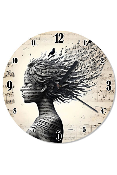 karizmart ساعة حائط نسائية تطير في مهب الريح