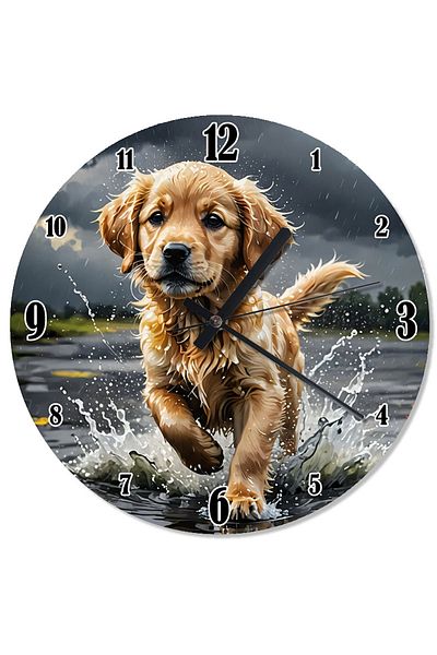 ekart Cute Puppy Shaped Wall Clock