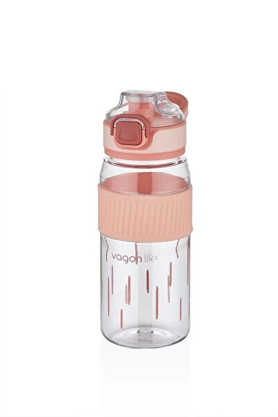 Vagonlife زجاجة مياه بولي كربونات بغطاء قابل للقفل من السيليكون بتصميم مريح س...