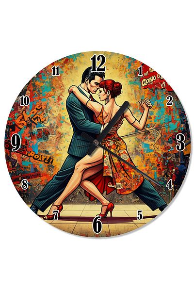 ekart Dancing Love Couple Analog Wall Clock