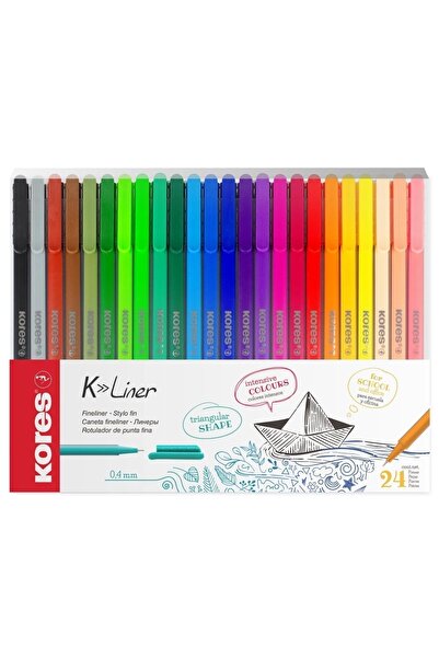 kores K-liner Set 24lü Fineliner Kalem