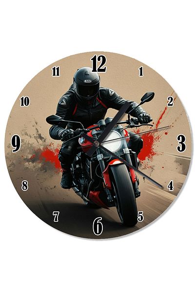 ekart Speed Motor Racing Analog Wall Clock
