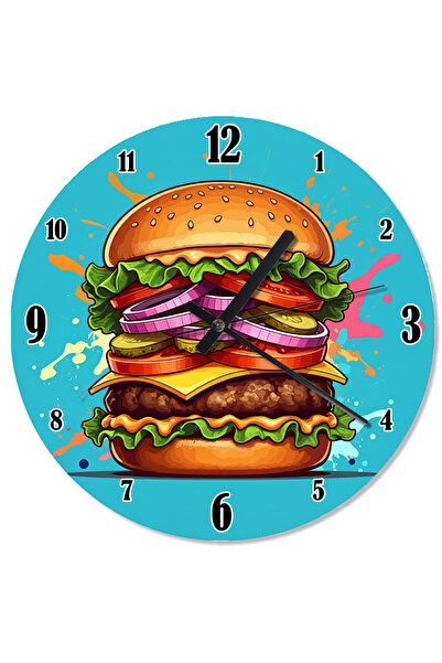 karizmart ساعة حائط بتصميم خاص ملونة كبيرة الحجم