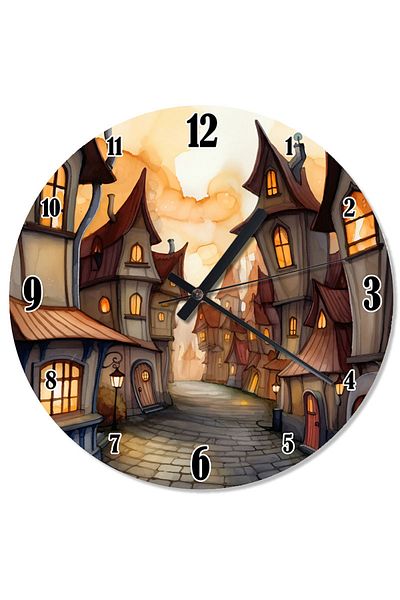 ekart Fairy Tale Village Analog Wall Clock