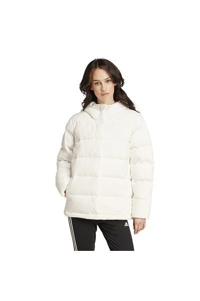 adidas Palton alb umplut cu helion pentru femei Ix8863