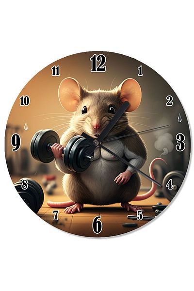 karizmart Weight and Mouse Analog Wall Clock