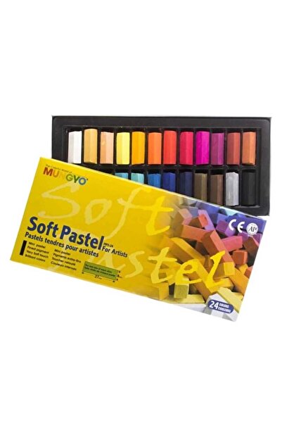 Mungyo 24lü Yarım Boy Toz Pastel (SOFT PASTEL) Set.mps-24