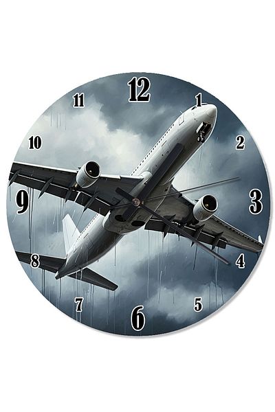 karizmart Passenger Airplane Air Pattern Wall Clock