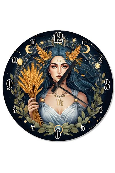 ekart Wheat Goddess Figure Analog Wall Clock