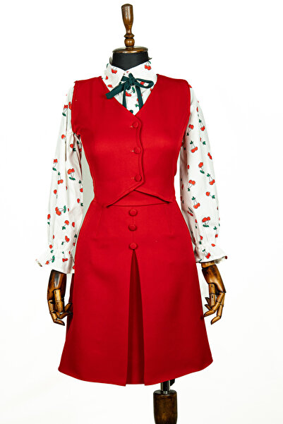 Sihirli Düğmeler مجموعة تنورة وسترة