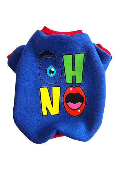 atelyu Cat Dog Suit Oh No Printed Fleece Sweatshirt