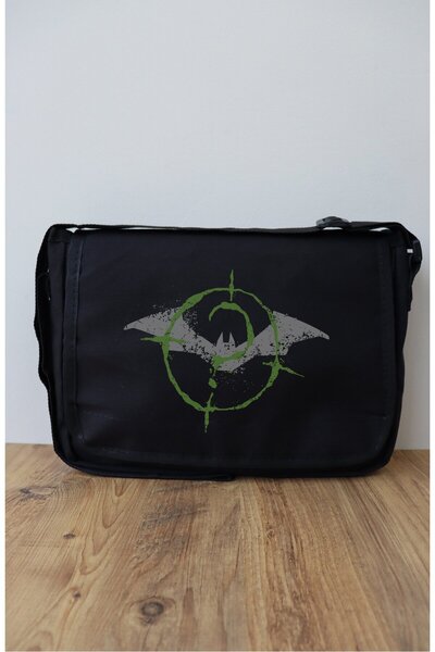 Fuddy Moda Сумка поштарська з логотипом Batman, сумка через плече з принтом B...
