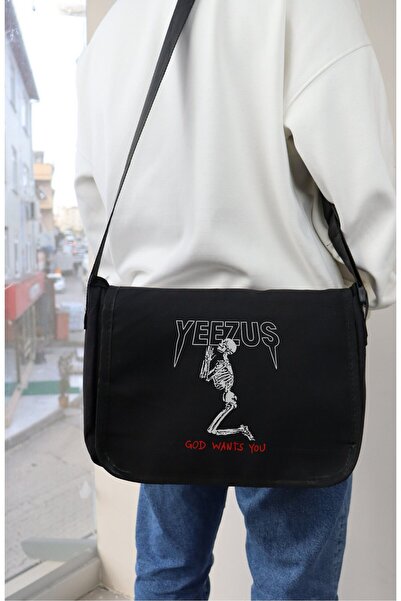Fuddy Moda Yeezus Napisano Poštarska torba, Unisex Kanye West Štampano Torba ...