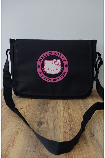 Fuddy Moda Geantă de umăr cu imprimeu Hello Kitty, geantă de umăr unisex cu imprimeu drăguț Kitty