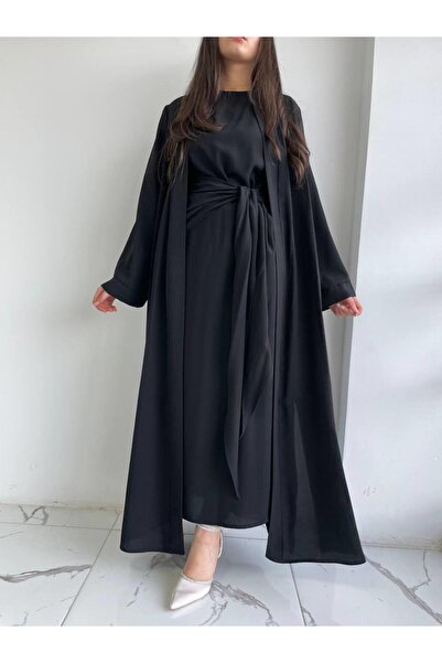 MELEK ARAZ Μαύρο Σετ Suzan Abaya