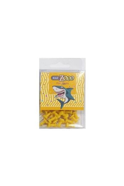 Mas Zoo Colorful Map Nail in Transparent Box Yellow