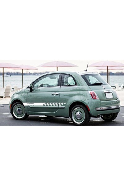 Depozee Fiat 500 Yan Kapı Şerit Sticker Etiket Modeli