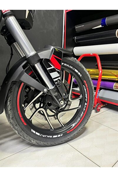 pınaxar Bajaj Dominar 400 Jant Sticker Iç & Dış Sticker Modeli