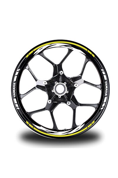 Generic Brand Yellow Yamaha Fz6 Rim Sticker Sticker