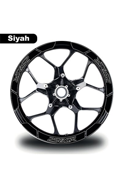 Generic Brand Black Cf Moto 250 Sr Wide Rim Sticker Sticker Model