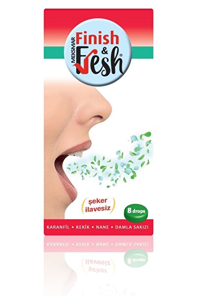 FİNİSH&FRESH Karanfil & Kekik & Nane & Damla Sakızı Ekstraktlı Pastil (ŞEKER ...