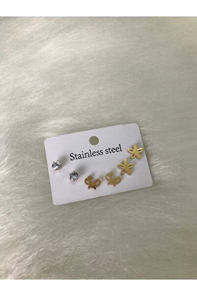 stainless steell Kadın çelik küpe