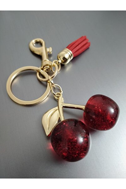 Buki Store Buki̇ Store - Mini Cross Red Bag Charm Accessory