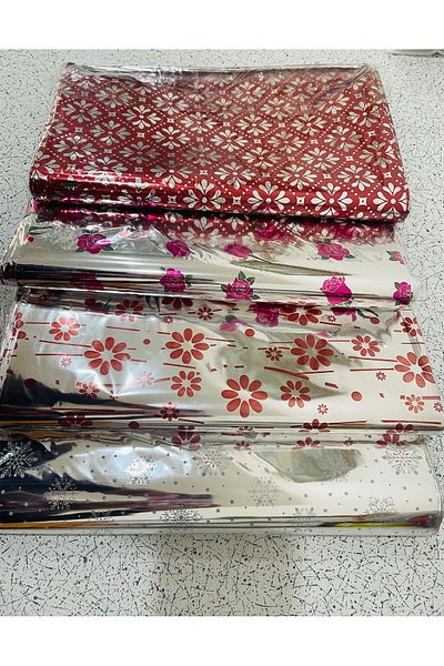 HUR-AY PACK 30x45CM -100PCS Μεταλλική τσάντα μπλουζάκι μεγάλου μεγέθους, Πακέτο δώρου με αυτοκόλλητη ταινία