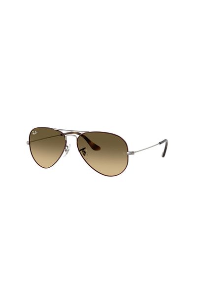 Ray-Ban Ray Ban Unisex Pilot Aviator Large Metal Sunglasses- Rb 3025 - Lense Size:62mm - Havana On Gunmetal