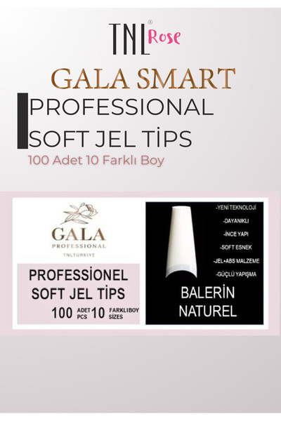 gala smart Balerin Yarım Ay Tips 100'lü Kutu Naturel