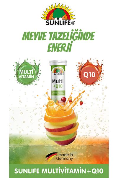 Sunlife New Production - 20 Effervescent Tablets to Help Meet the Daily Vitamin B Need*3 Pieces