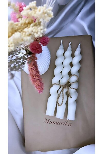 MUMARİKA 3 LÜ BURGU ŞAMDAN MUM