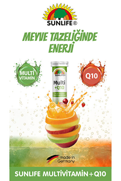 Sunlife Günlük B Vitamin Ihtiyacını Karşılamaya Yardımcı 20 Efervesan Tablet*2 Adet Yeni Üretim
