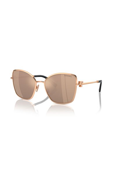 Tiffany Woman Butterfly Sunglasses- Tf 3102b - Lense Size:58mm - Rose Gold