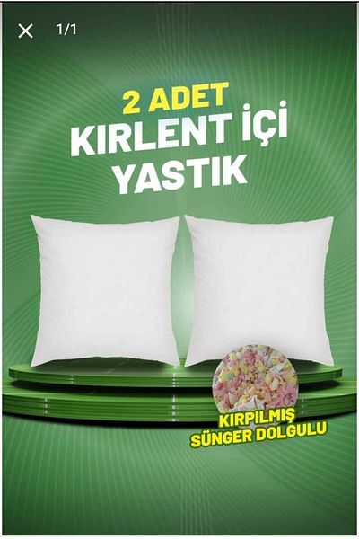 İNFİBER Economic Pack of 2 Eco Kirlent Interior Padding - Sponge Padding