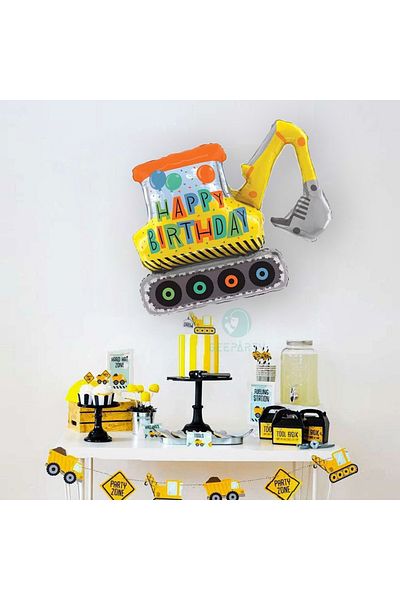 Partifabrik Construction Scoop Excavator Foil Balloon