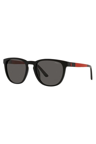 Polo Man Pillow Sunglasses- Ph 4182u - Lense Size:53mm - Matte Black Red Rubber