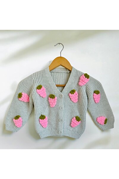 Butik Çilekli Hırka